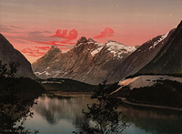 A print of Kongen og Dronningen, Bispen, Norway from the Photochrom Travel Views collection