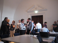 Participants at the at the workshop "Greater Than the Sum of our Parts" during iPres 2010 in Vienna.