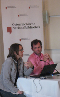 Abbie Grotke (LC) and Gildas Illien (BnF) present at the IIPC meetings.
