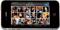 Photos on a smartphone