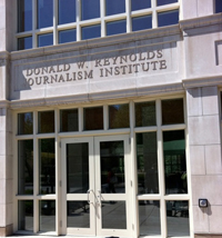 Outside of the Donald W. Reynolds Journalism Institute at the University of Missouri, Columbia. Credit: Abbie Grotke