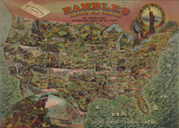 Rambles map of the United States