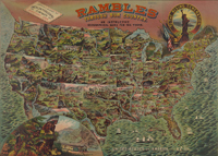 Rambles map of the United States