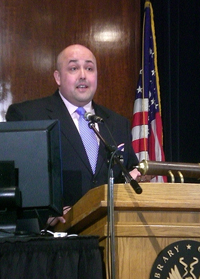 Siva Vaidhyanathan speaking at the Library of Congress. Photo credit: Leslie Johnston